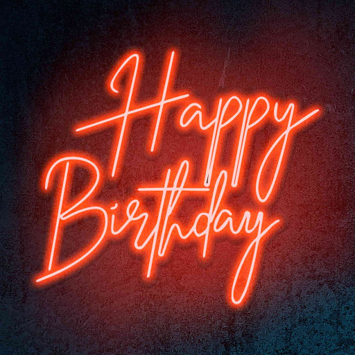 LED Neon Flex | \"Happy Birthday\"