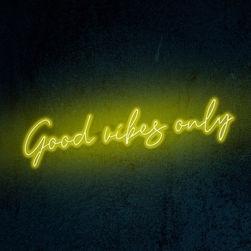 LED Neon Flex | \"Good vibes only\"