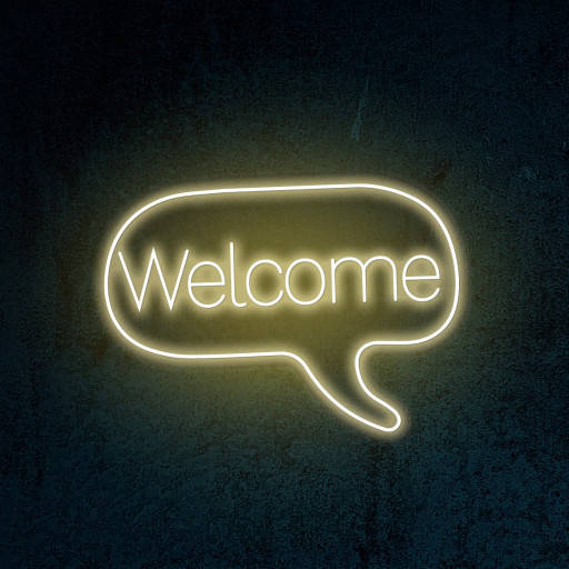 LED Neon Flex | \"Welcome\"