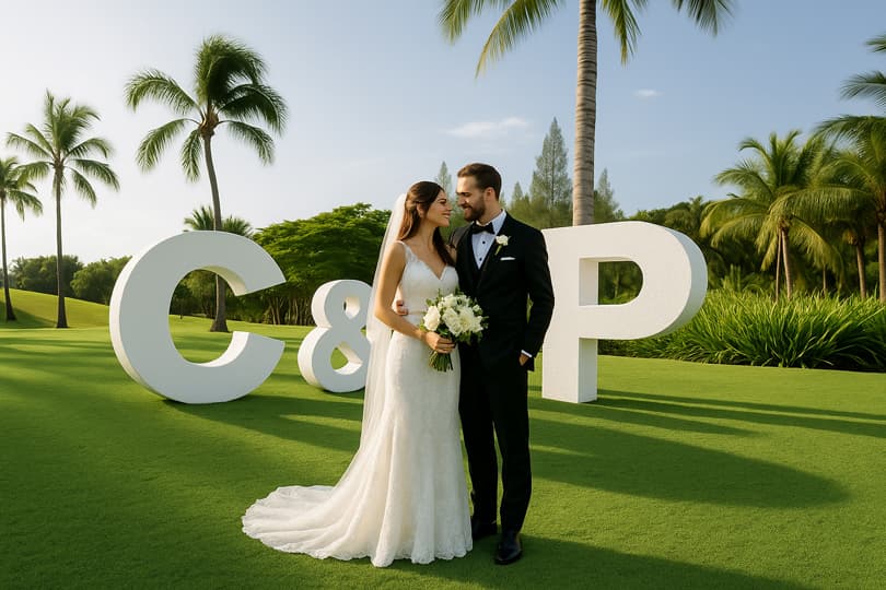 Letras de poliestireno para eventos y decoración
