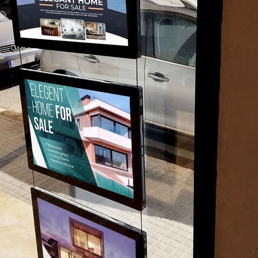 Carpetas para escaparate de negocios