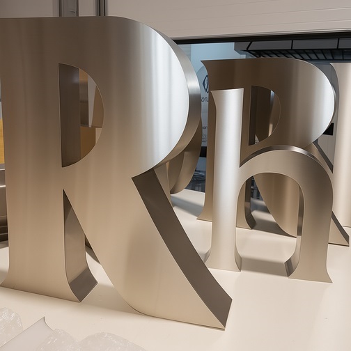 Letras de acero gran formato