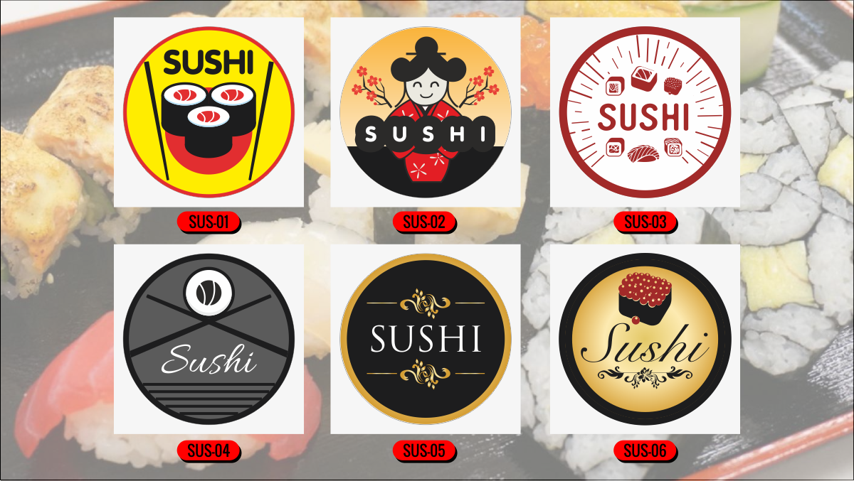 Banderola luminosa redonda para Sushi