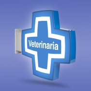 Banderola Luminosa Cruz para Veterinarias