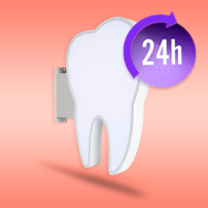 Banderola Muela para dentistas - 24 horas