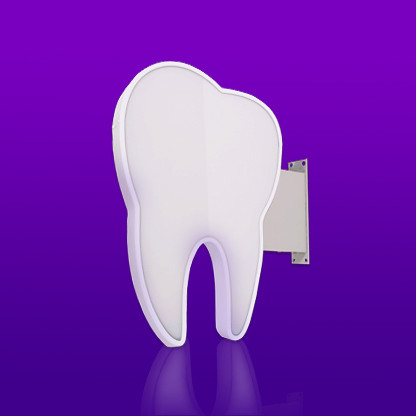 Banderola Muela para dentistas | Rótulo