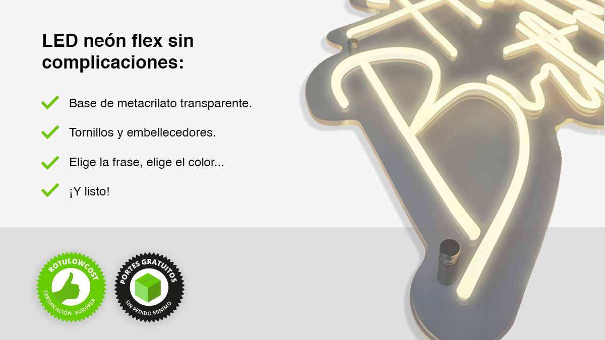 LED Neon Flex | Elige tu frase
