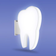 Banderola Luminosa Muela para dentistas
