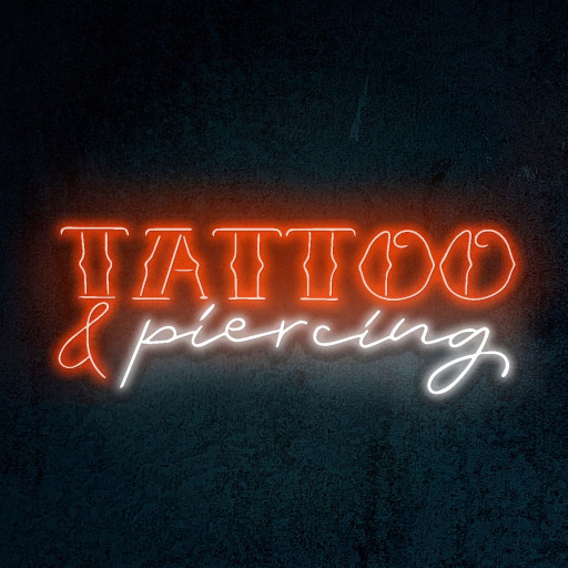 LED Neon Flex | \"Tattoo and piercing\"