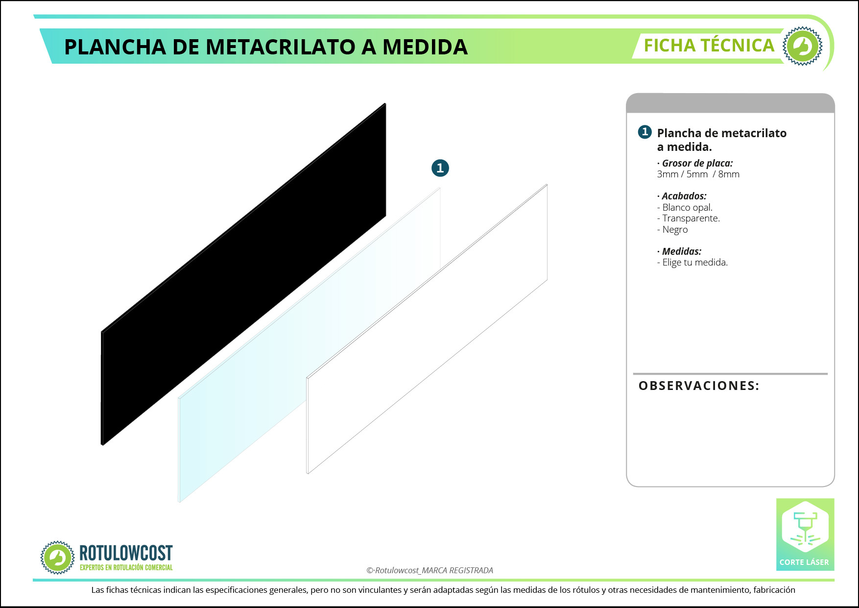 Metacrilato a medida ¿Qué es? ¿Precio?