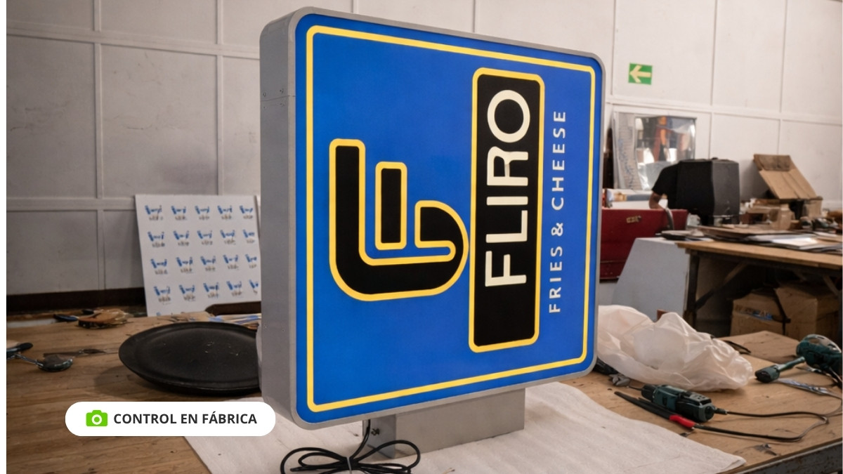 banderola luminosa cantos redondos