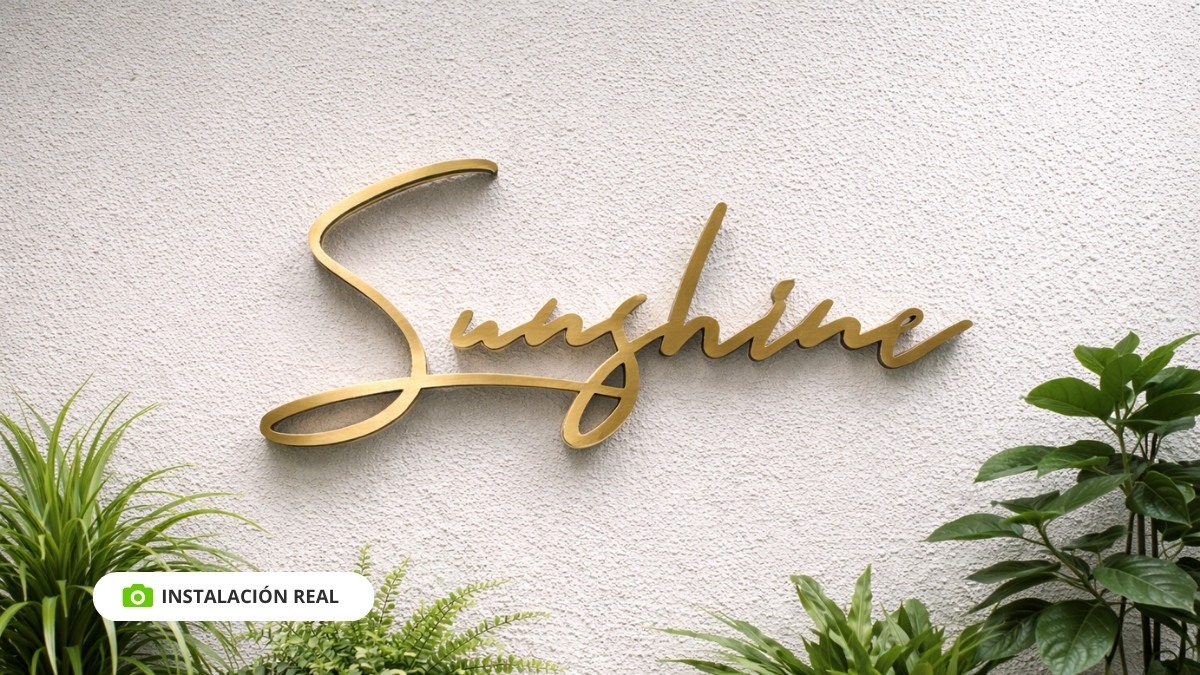 Letras de metal plata