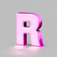 Letras Corpóreas de Neón Acrílico con Iluminación Frontal (Mini Letras)