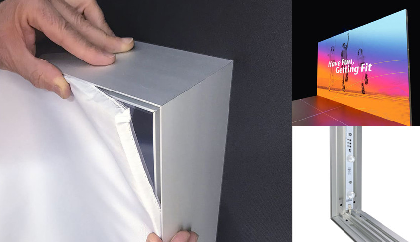 Rótulo luminoso textil precio