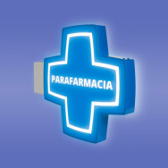 Banderola luminosa Cruz para Parafarmacias