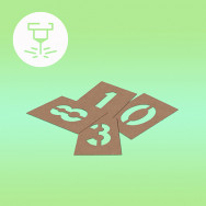 Plantillas Números para pintar