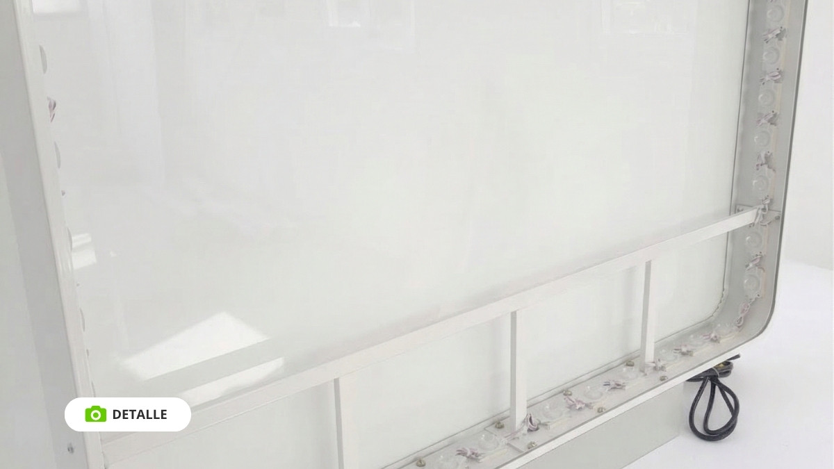 banderola luminosa de cantos redondos