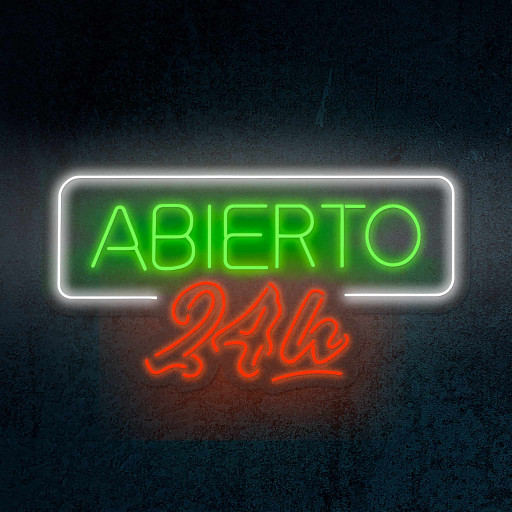 LED Neon Flex | \"Abierto 24h\"