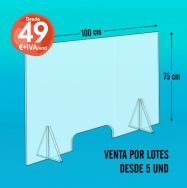 Mampara Protectora Metacrilato de 5 mm | Mejor precio en lotes