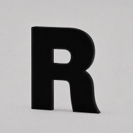 Letras recortadas PVC negro