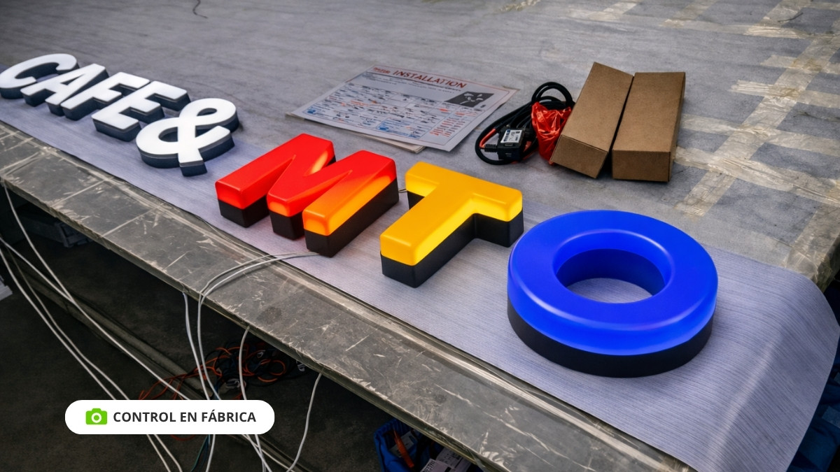 mini letras iluminadas