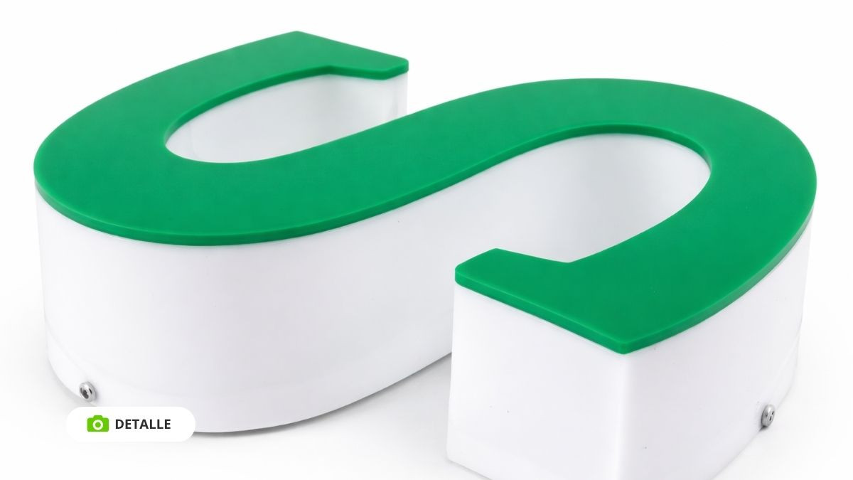 letras metacrilato luz