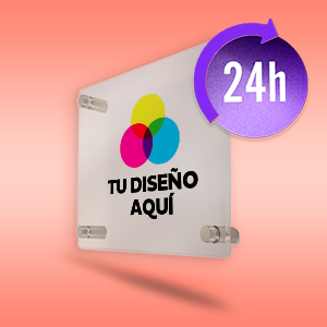 Placas de empresa de metacrilato - 24 horas