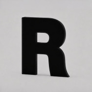 Letras Recortadas de Metacrilato Negro
