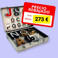 Muestrario Letras Corpóreas en Maletín con luz