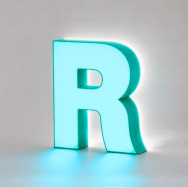 Letras Corpóreas de Aluminio con Iluminación Frontal e Indirecta