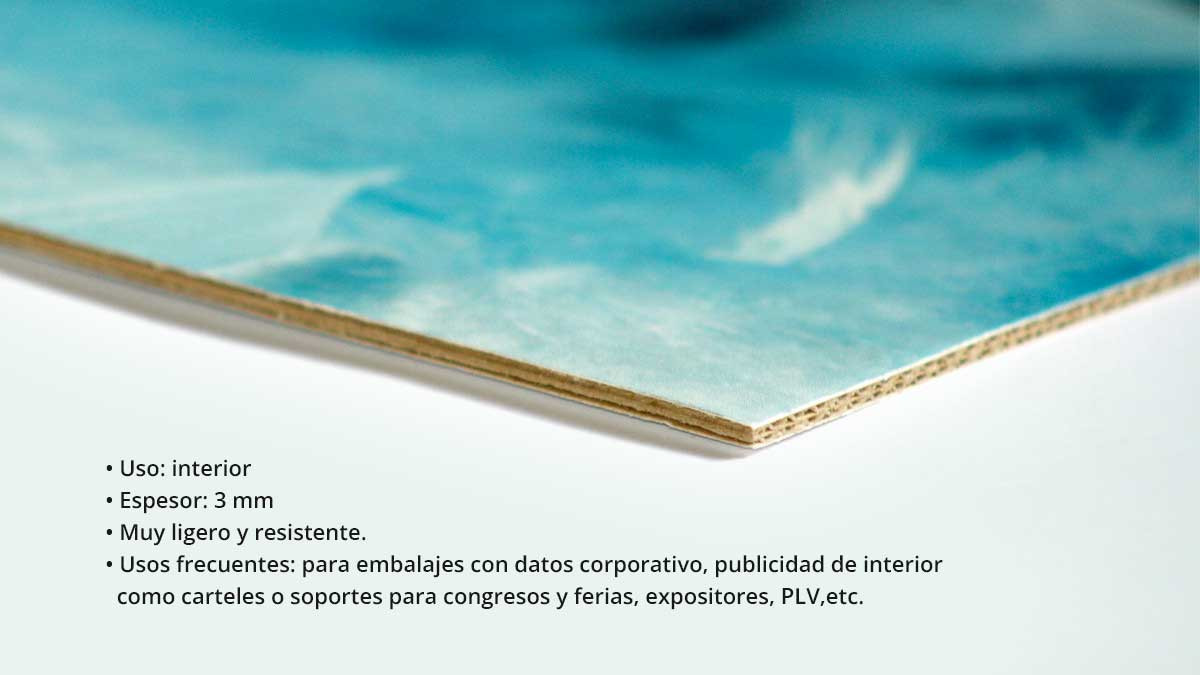 Impresión sobre Cartón microcanal