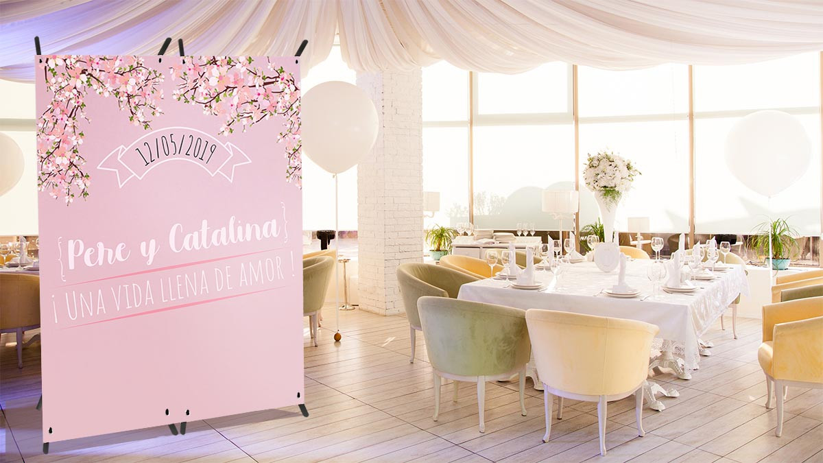 photocall baby shower niña