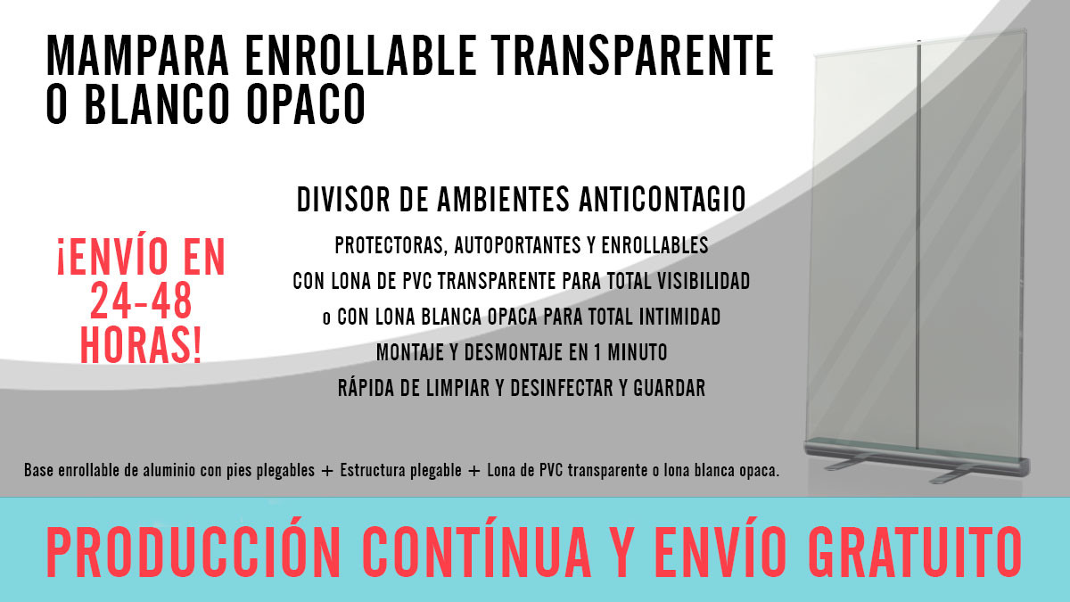 precio mamparas enrollables