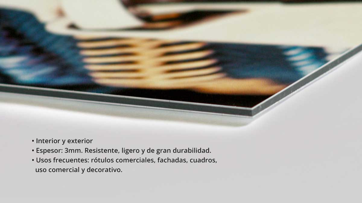 Impresión sobre aluminio composite
