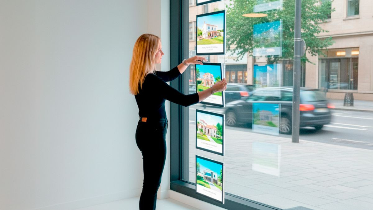 carpetas led luminosas inmobiliaria