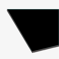 Aluminio composite <br> lacado negro